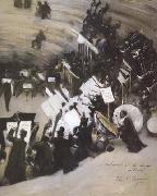 John Singer Sargent Rehearsal of the Pasdeloup Orchestra at the Cirque d'Hiver (mk18) Norge oil painting reproduction